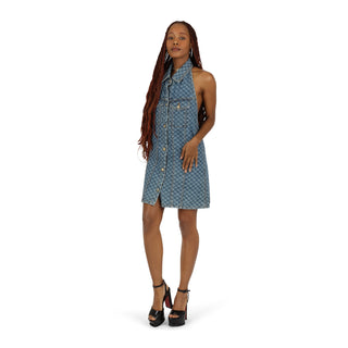 Icon Denim Halter Dress