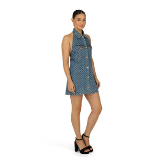 Icon Denim Halter Dress