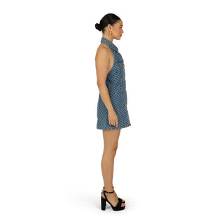 Icon Denim Halter Dress